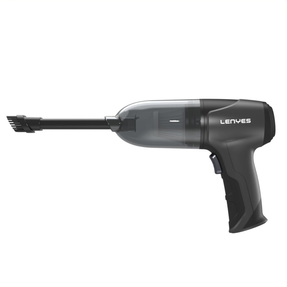 Lenyes LCV201 4in1 Üfleme-Emme-Vakumlama ve Şişirme Özellikli 6 Parça Aparatlı Elektrikli Oto Araç Süpürgesi 5000PA Siyah