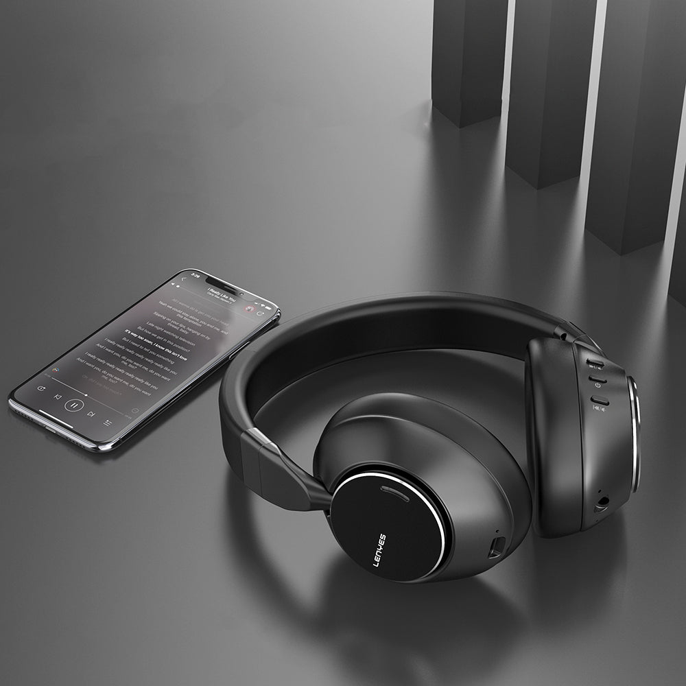 Lenyes LH23 ANC Özellikli Kulak Üstü Bluetooth Kulaklık v5.4 Siyah