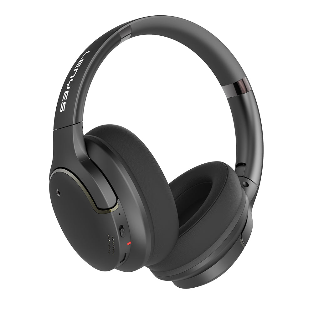 Lenyes LH61 Katlanabilir Tasarımlı TWS Kulak Üstü Bluetooth Kulaklık v5.4 Krem