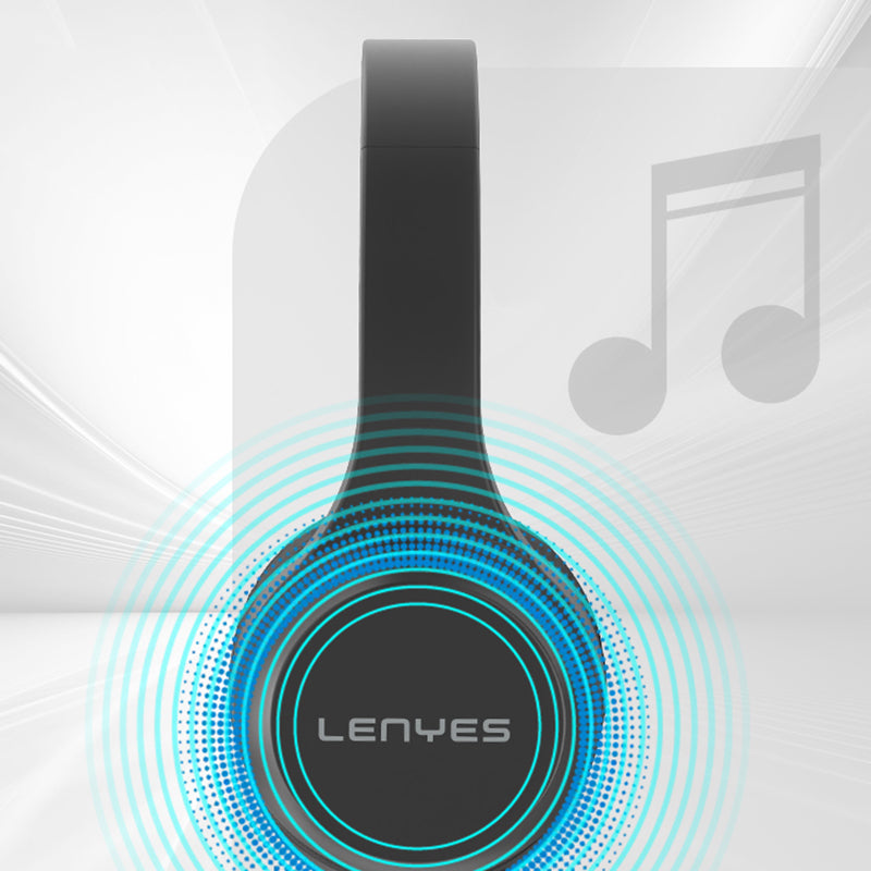 Lenyes LH85 Çift Kanal Stereo Kulak Üstü Bluetooth Kulaklık v5.3 Siyah