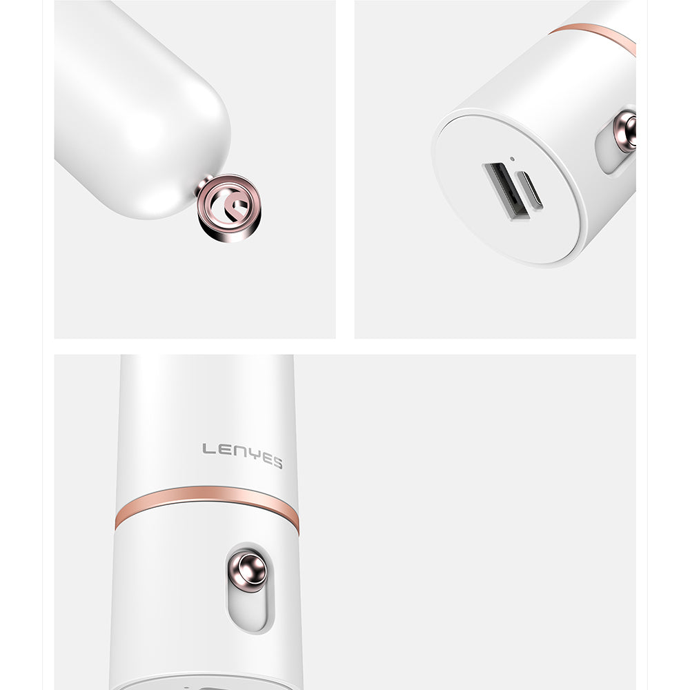 Lenyes LHF12 Powerbank Özellikli 3 Kademeli Portatif Soğutucu El Fanı Beyaz