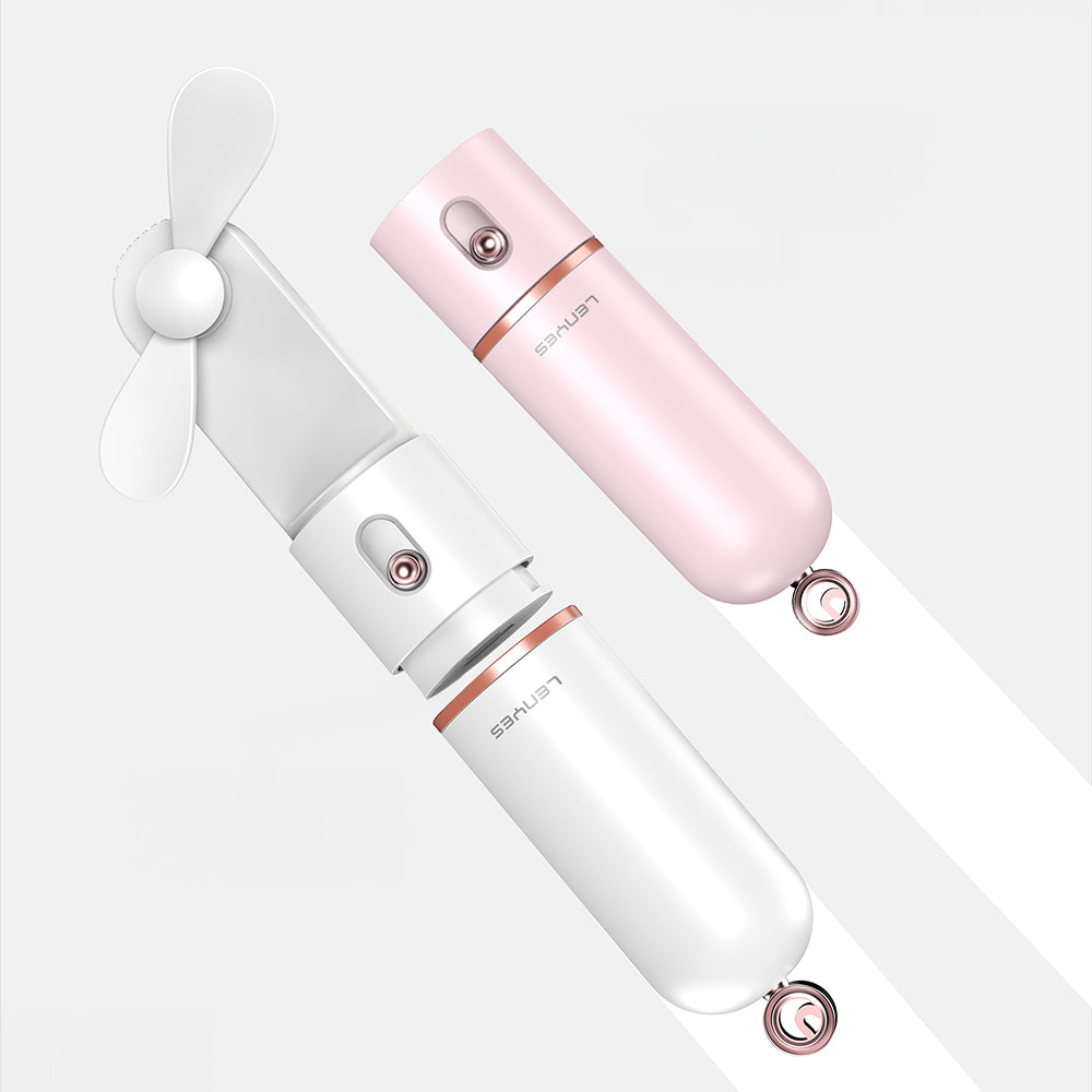 Lenyes LHF12 Powerbank Özellikli 3 Kademeli Portatif Soğutucu El Fanı Pembe