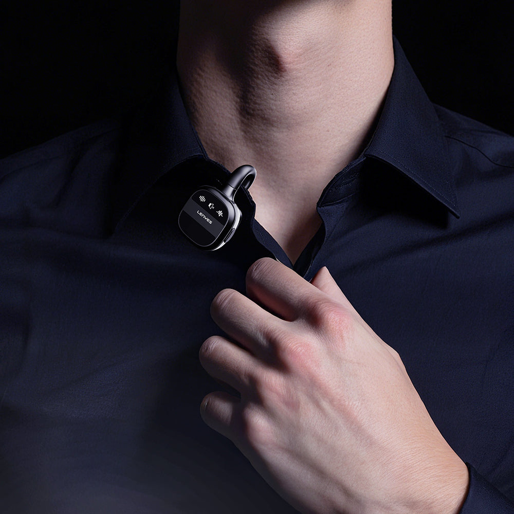 Lenyes LM209 Lightning Portlu Kablosuz Yaka Mikrofonu Siyah