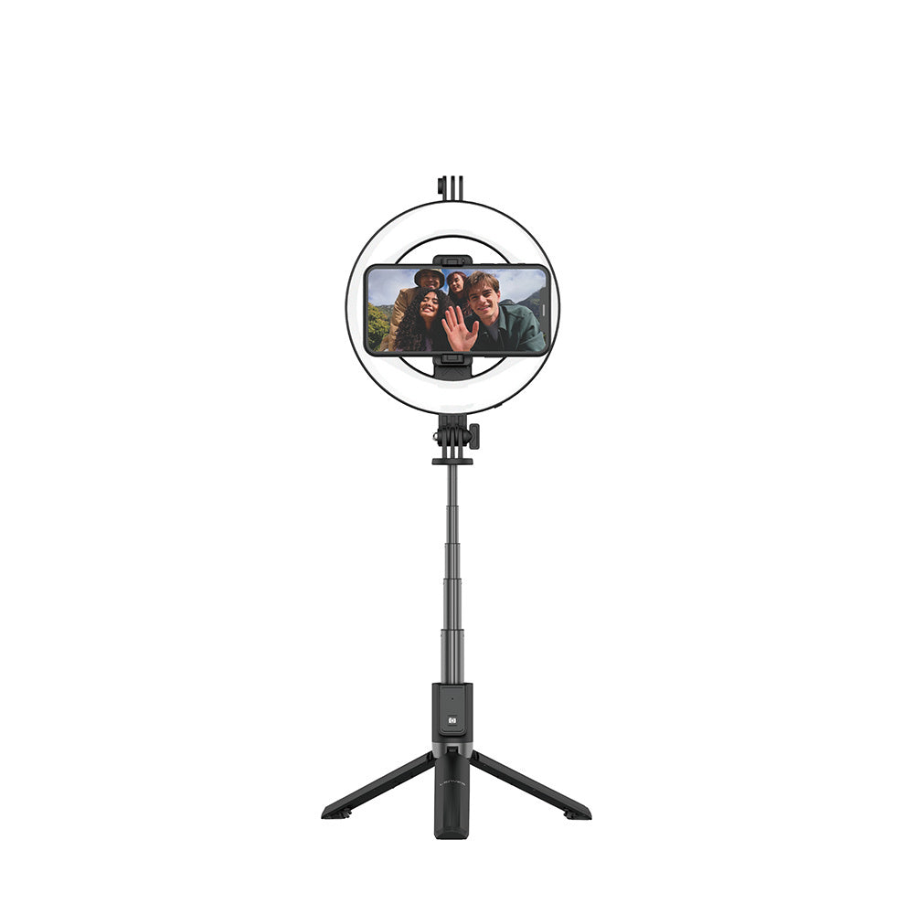 Lenyes LPH102 Uzaktan Kumandalı Çok Fonksiyonlu Ring Light Selfie Çubuğu Siyah