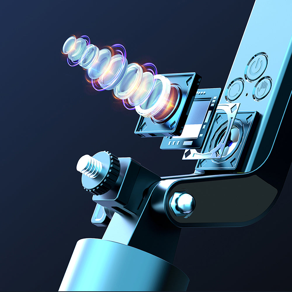 Lenyes LPH108 Canlı Yayın Dolgu Işıklı Kumandalı 360 Derece Dönebilen Selfie Çubuğu ve Tripod Siyah