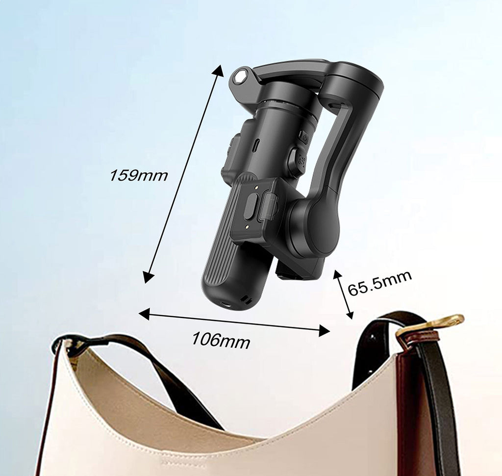 Lenyes LPH113 3 Eksenli Gimbal Sabitleyici Akıllı Stabilizatör Siyah