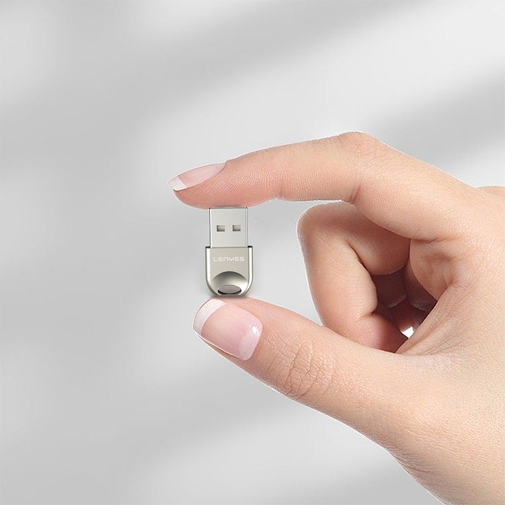 Lenyes LR202 USB Bluetooth 5.1 Wireless Transmitter Adaptör Gümüş