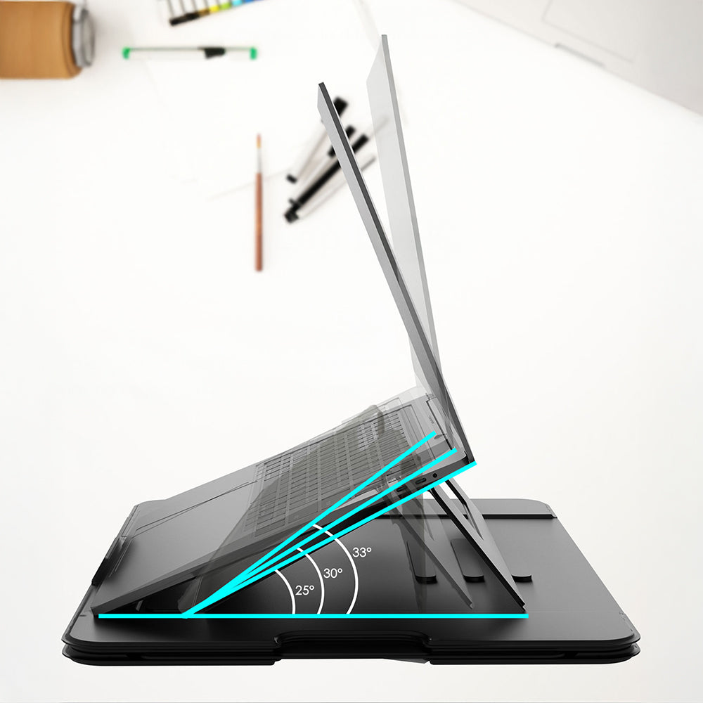 Lenyes LTS231 Ayarlanabilir Çok Fonksiyonlu Macbook Notebook Standı Siyah