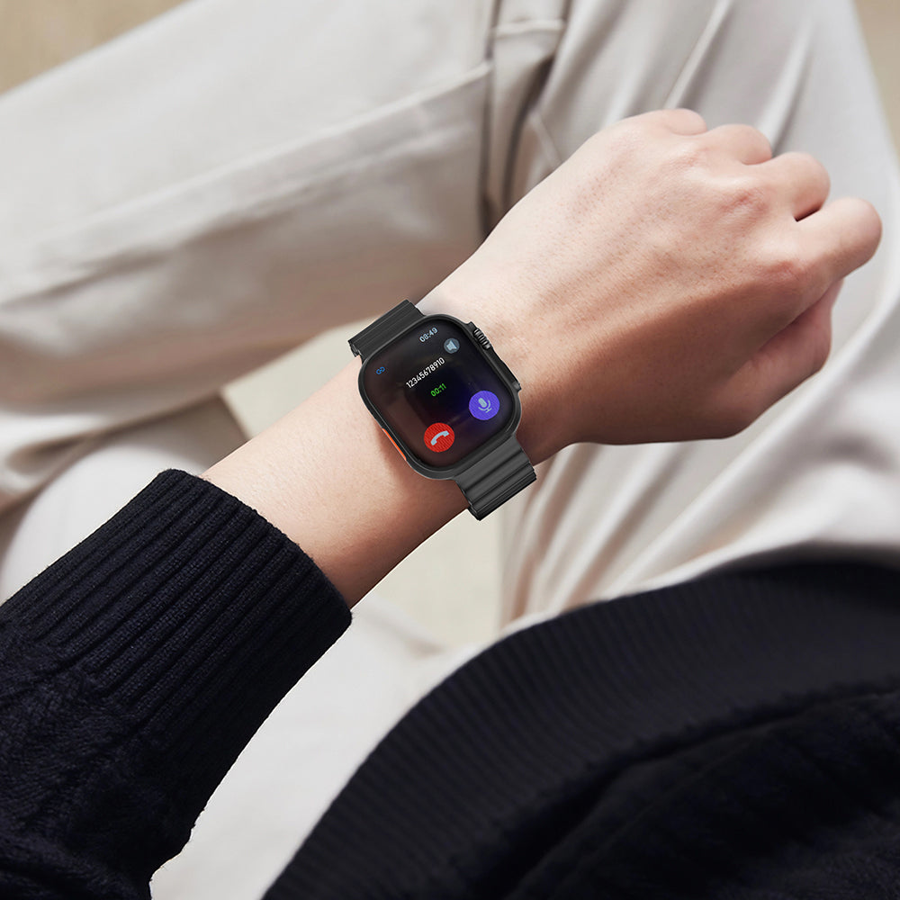 Lenyes LW-238 Ultra3 Saturn Serisi iOS ve Android Uyumlu Akıllı Saat Gold