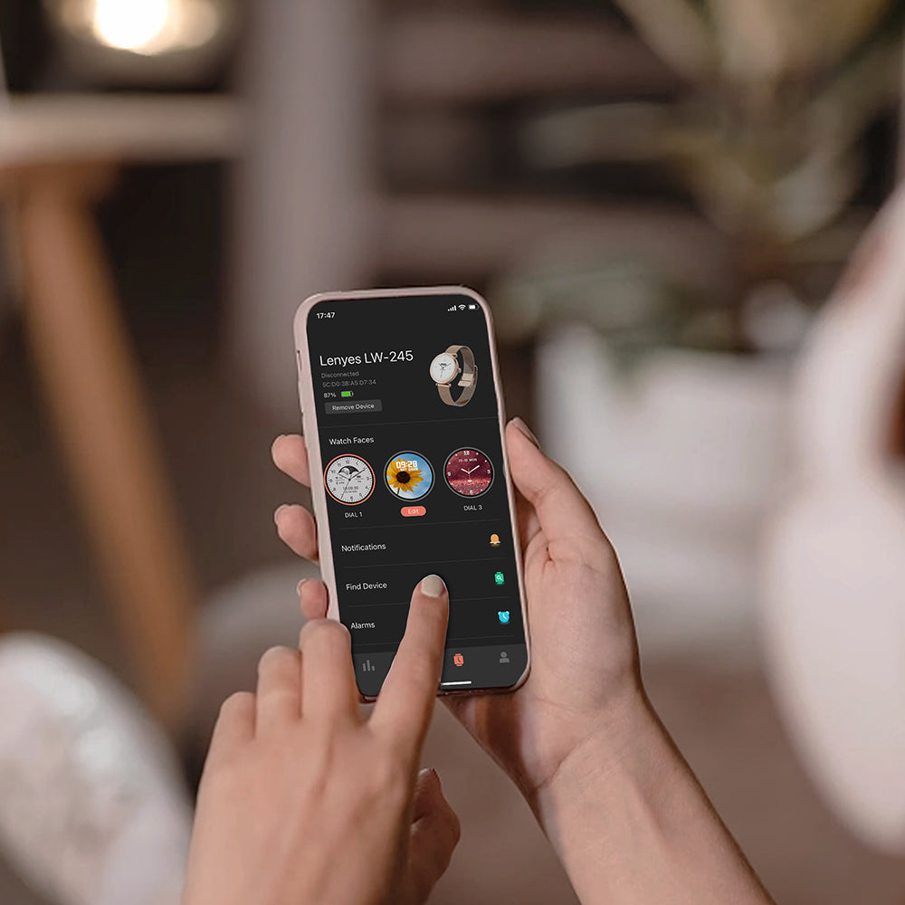 Lenyes LW-245 iOS ve Android Uyumlu Akıllı Saat Gold