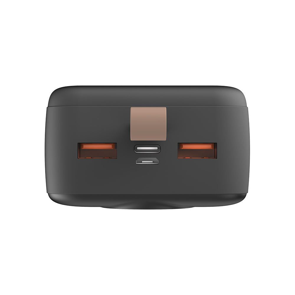 Lenyes PX387D LED Göstergeli Taşınabilir Mini Powerbank 22.5W 30.000mAh Siyah