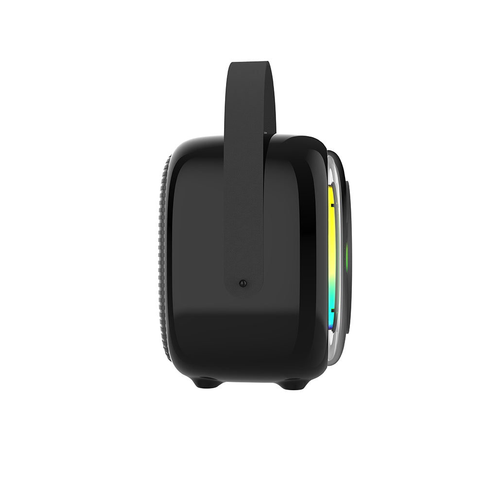 Lenyes S226 RGB Işıklı Askılı Mikrofonlu Bluetooth Speaker Hoparlör v5.3 Siyah