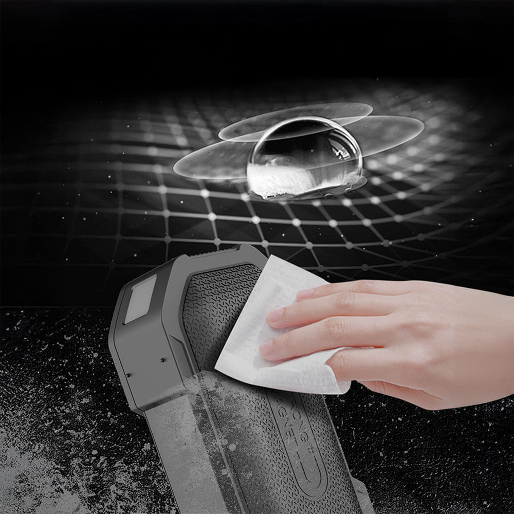 Lenyes S233 Ritme Duyarlı RGB Işıklı Taşınabilir Su Geçirmez TWS Bluetooth Hoparlör Siyah