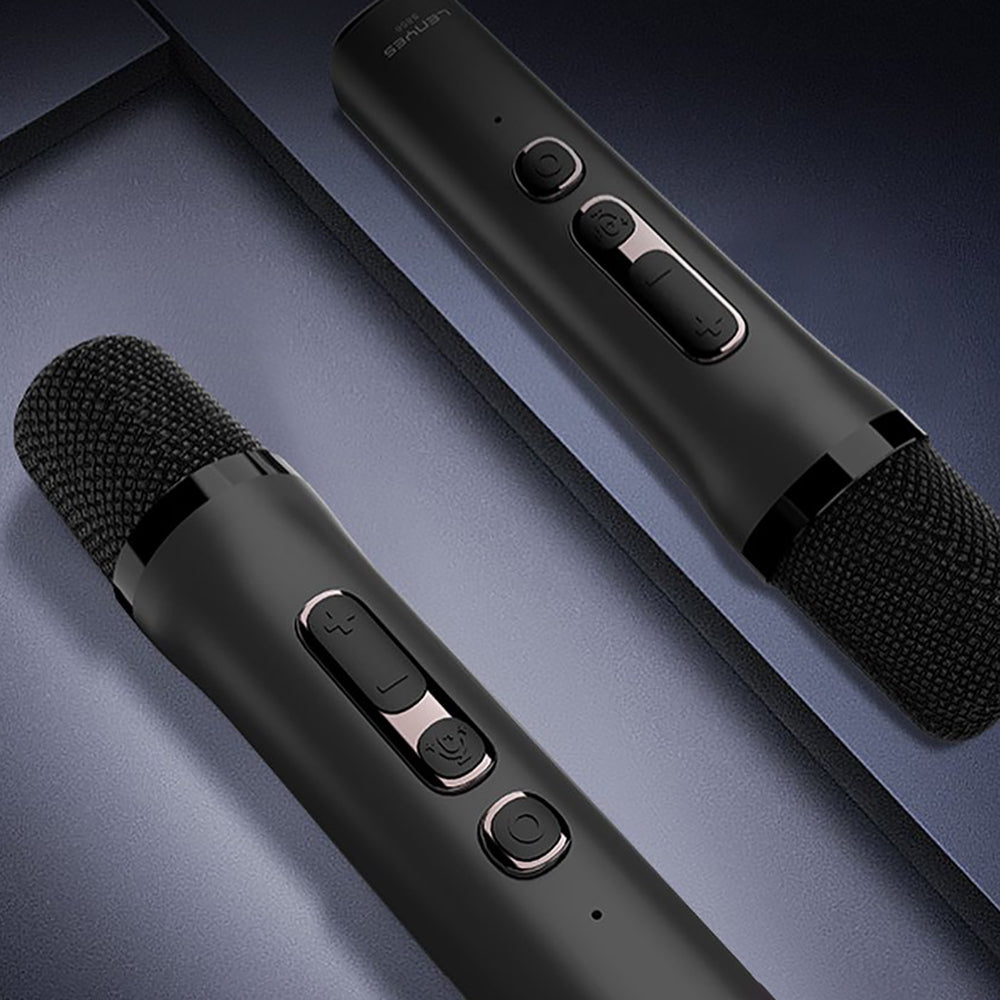 Lenyes S856 RGB Işıklı Mikrofonlu Bluetooth Speaker Hoparlör v5.0 Siyah