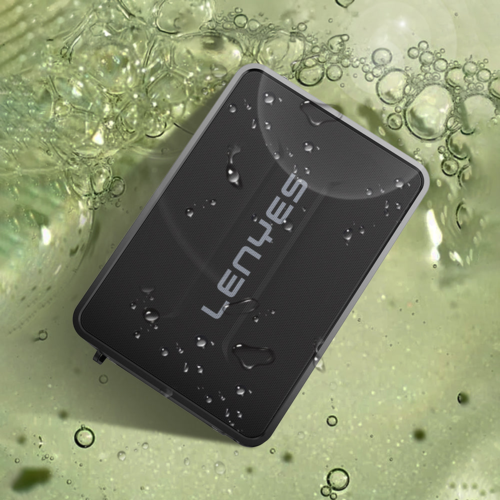 Lenyes S859 RGB Işıklı Çift Mikrofonlu TWS Bluetooth Speaker Hoparlör v5.3 Siyah