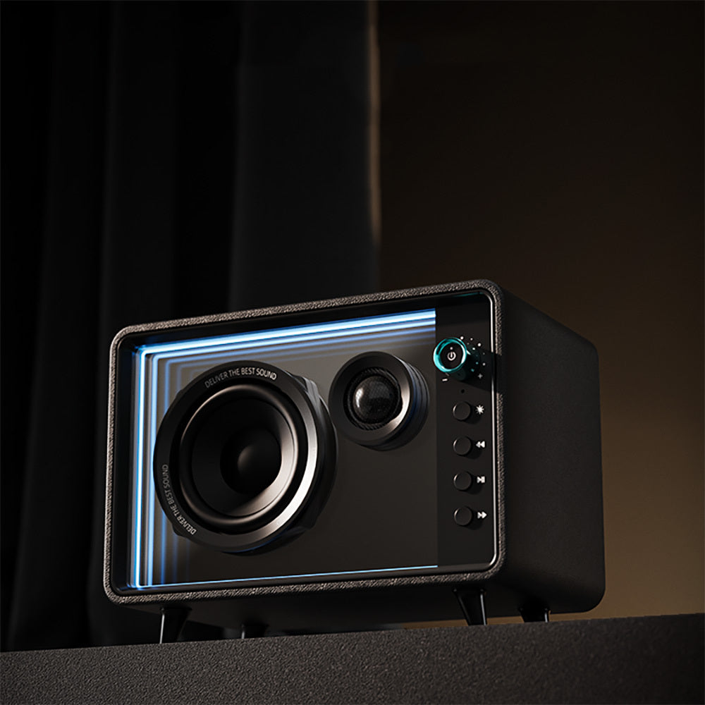 Lenyes S862 Su Geçirmez Mikrofonlu Çoklu Giriş Karaoke Bluetooth Hoparlör v5.3 120W Siyah