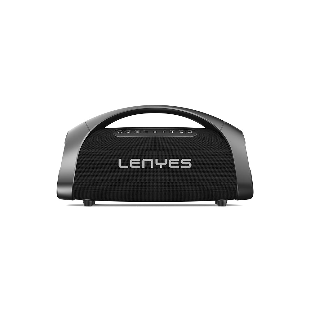 Lenyes S873 RGB Işıklı Taşınabilir Kumandalı&Mikrofonlu TWS Bluetooth Speaker Hoparlör v5.3 Siyah