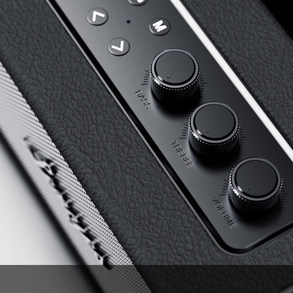 Lenyes S876 Supreme Serisi RGB Işıklı Taşınabilir Su Geçirmez TWS Bluetooth Hoparlör v5.3 45W Siyah