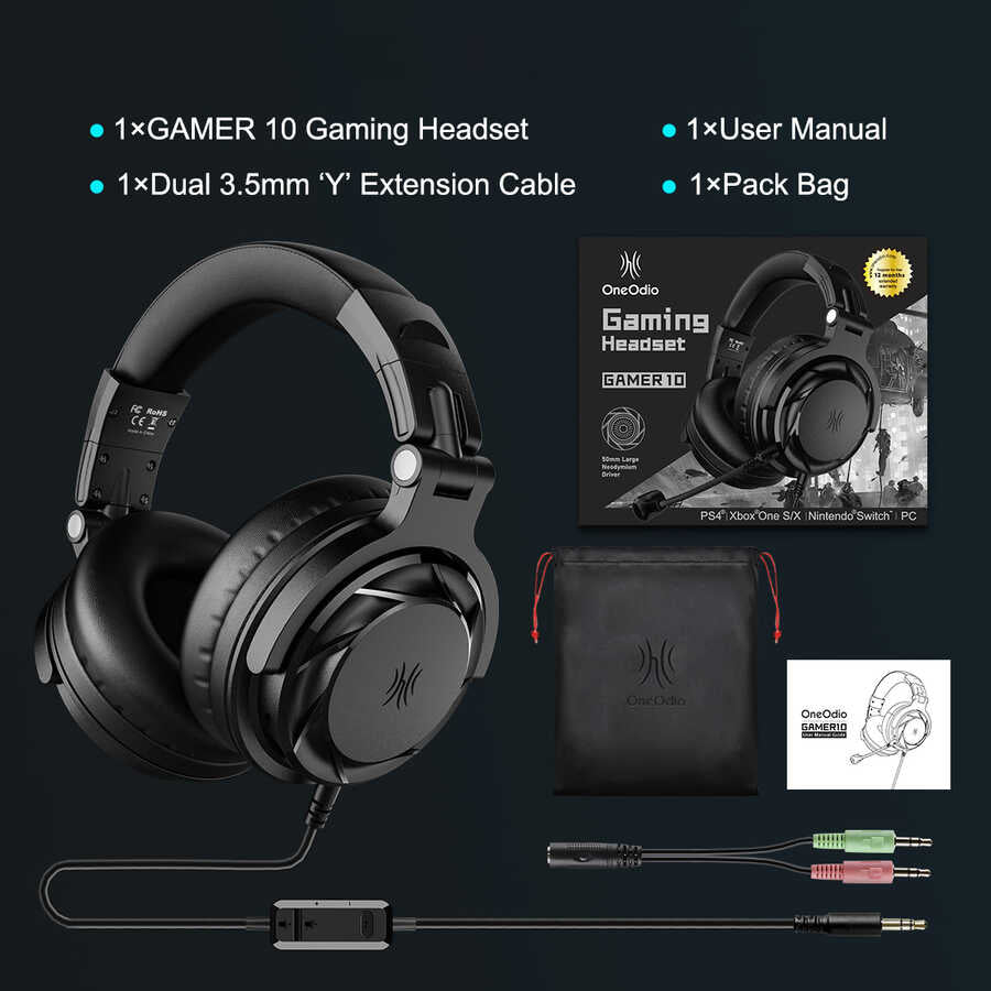 Oneodio Pro GD 3.5mm Kulaklık Siyah