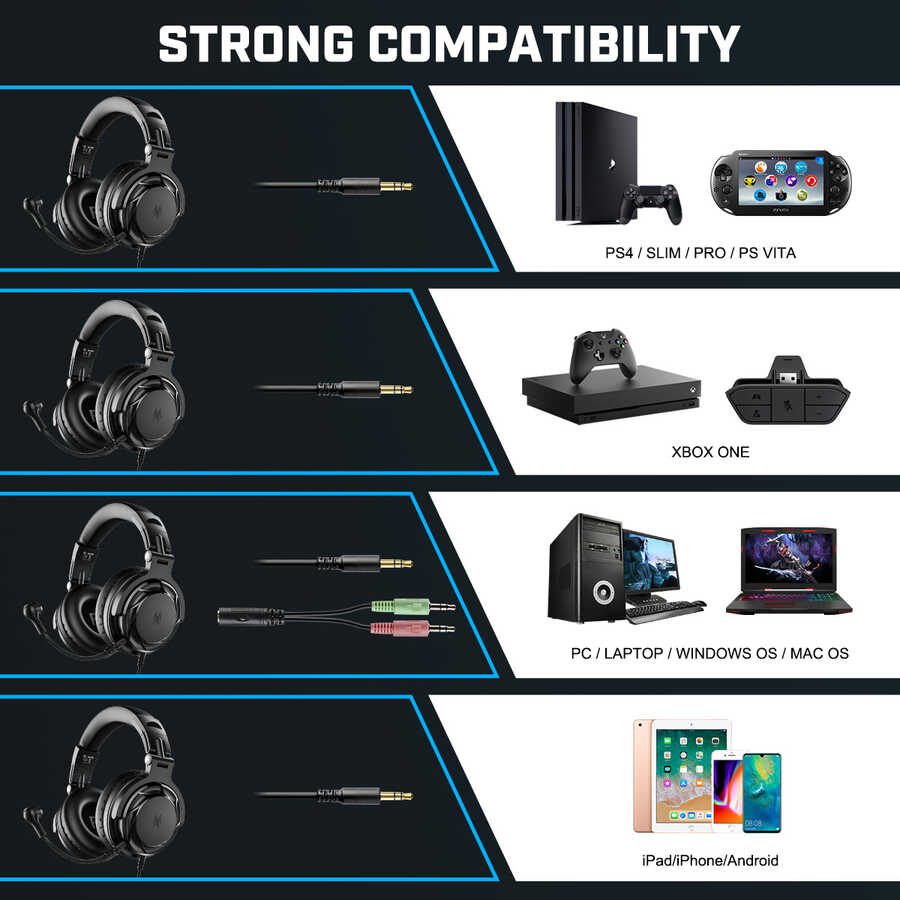 Oneodio Pro GD 3.5mm Kulaklık Siyah