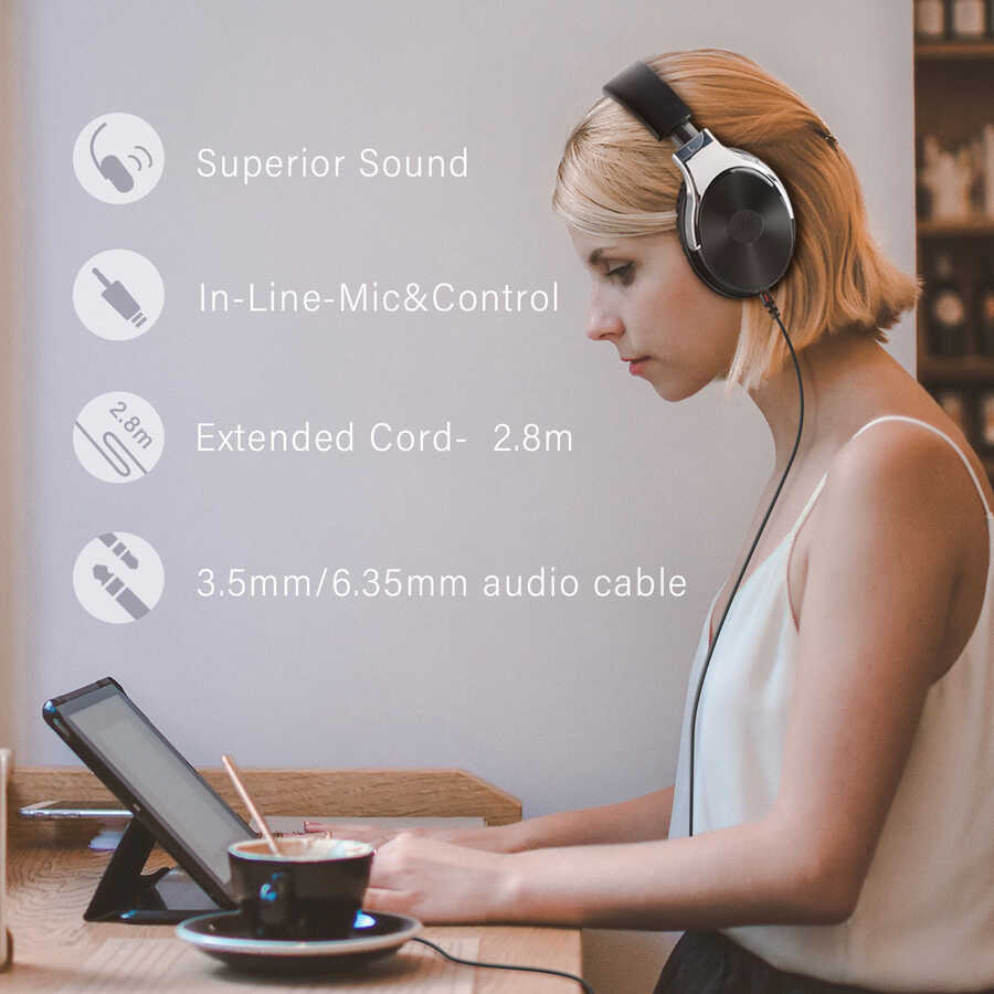 Oneodio Studio Hi-Fi 3.5mm Kulaklık Siyah