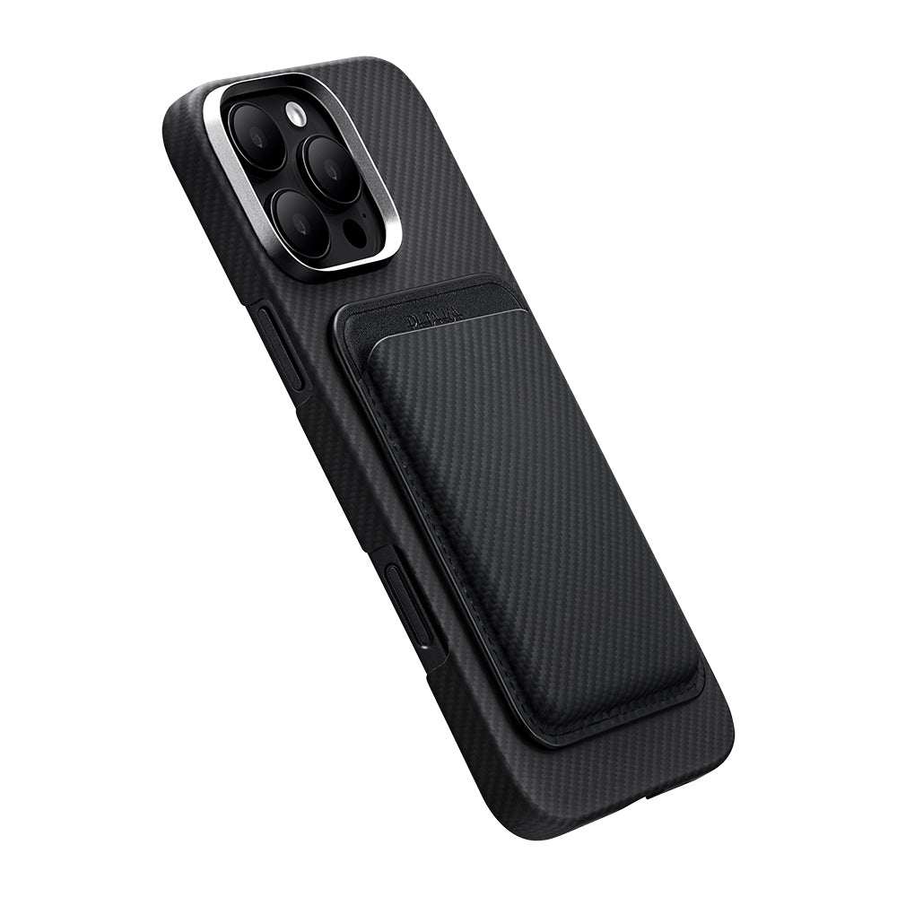 Pitaka Magnetic Woven Serisi Aramid Fiber Magnetik Kartlık Siyah