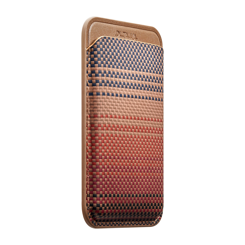 Pitaka Magnetic Woven Serisi Aramid Fiber Magnetik Kartlık Kahverengi