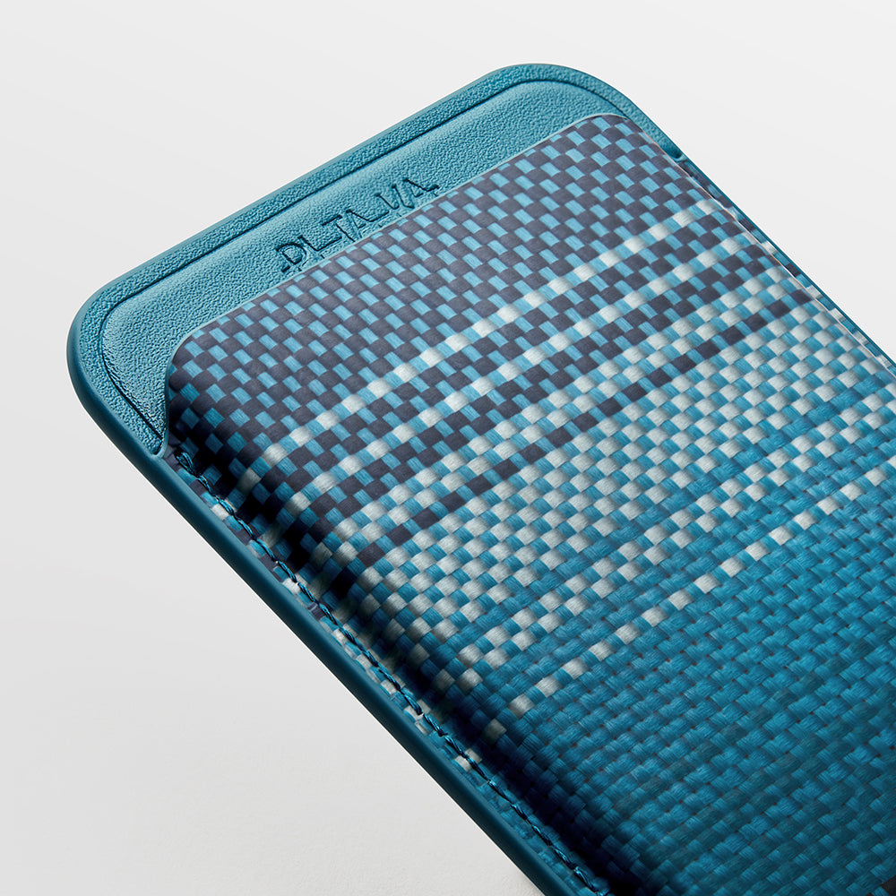 Pitaka Magnetic Woven Serisi Aramid Fiber Magnetik Kartlık Mavi