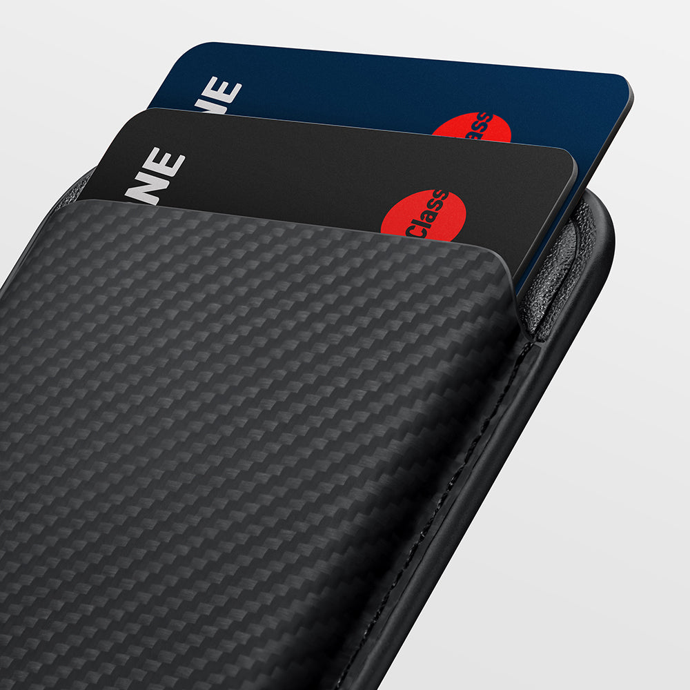 Pitaka Magnetic Woven Serisi Aramid Fiber Magnetik Kartlık Mavi