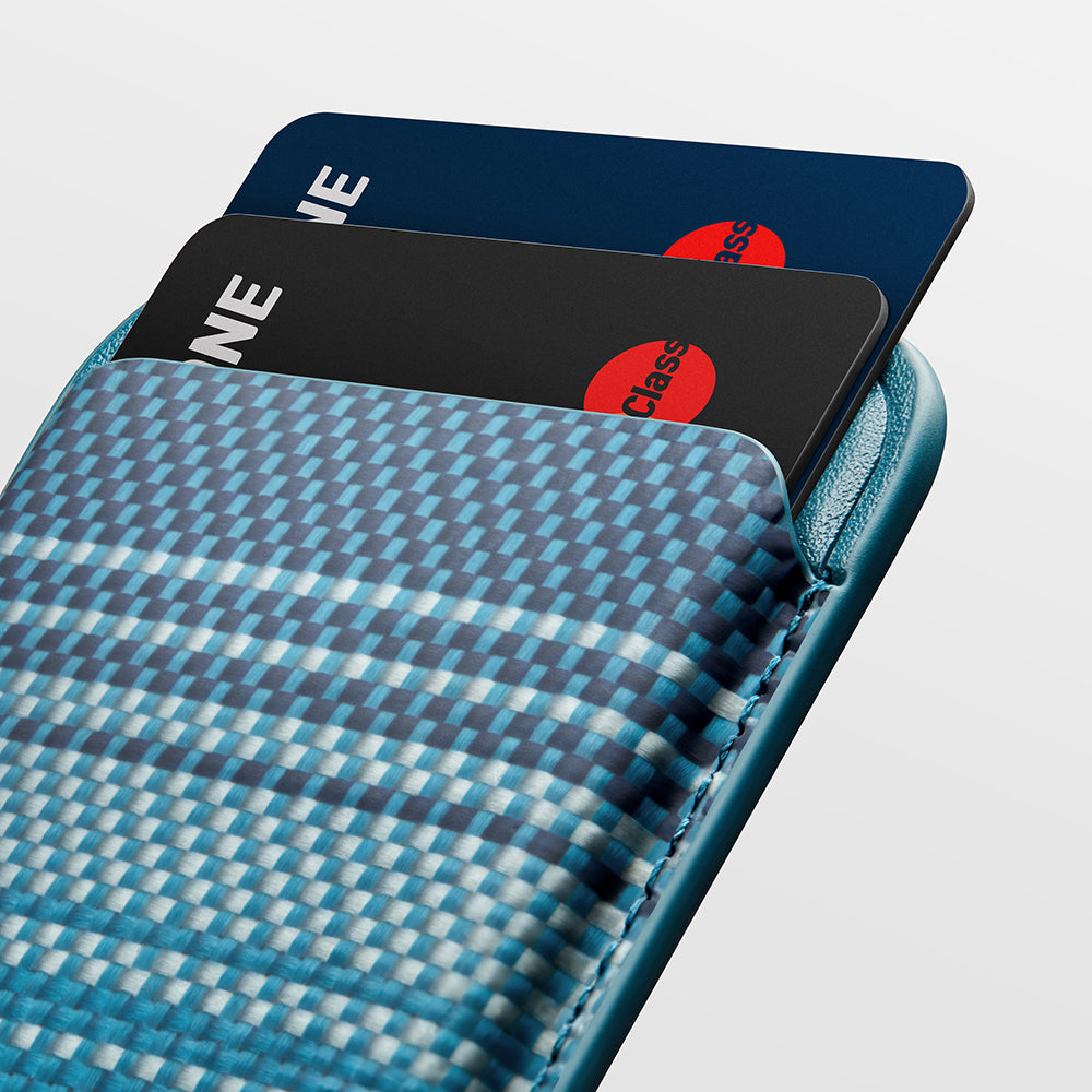 Pitaka Magnetic Woven Serisi Aramid Fiber Magnetik Kartlık Siyah