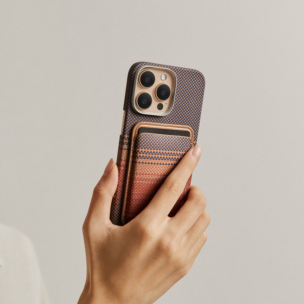 Pitaka Magnetic Woven Serisi Aramid Fiber Magnetik Kartlık Siyah