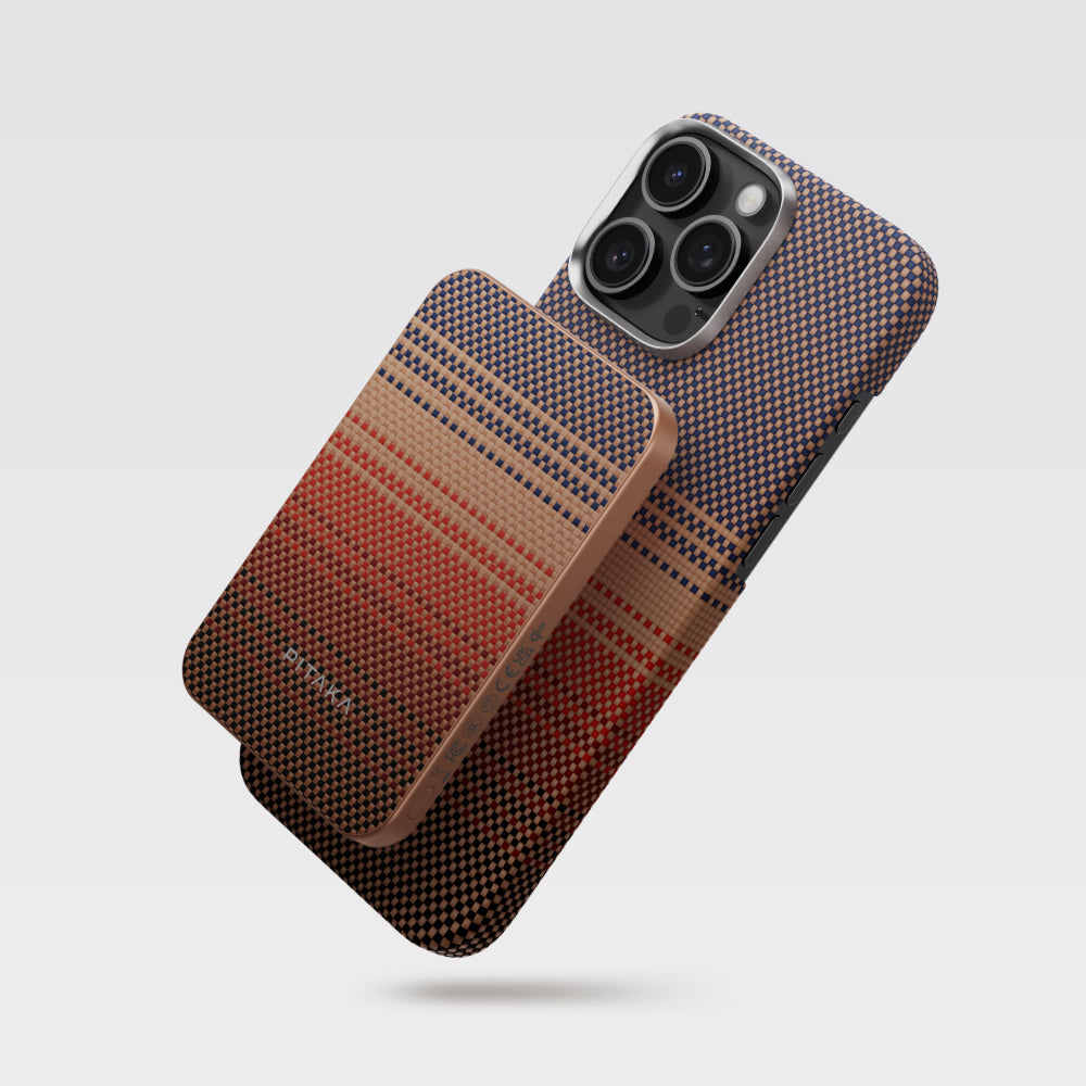 Pitaka Tactile Woven Qi2 Şarj Teknolojili Aramid Fiber M-Safe Powerbank 15W 5000mAh Mavi