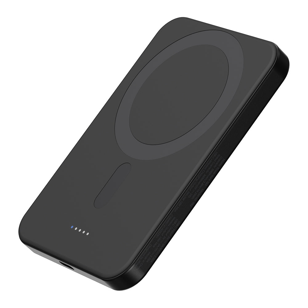 Pitaka Tactile Woven Qi2 Şarj Teknolojili Aramid Fiber M-Safe Powerbank 15W 5000mAh Siyah