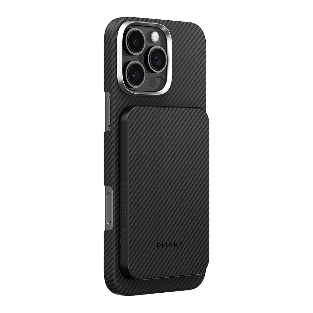 Pitaka Tactile Woven Qi2 Şarj Teknolojili Aramid Fiber M-Safe Powerbank 15W 5000mAh Mavi