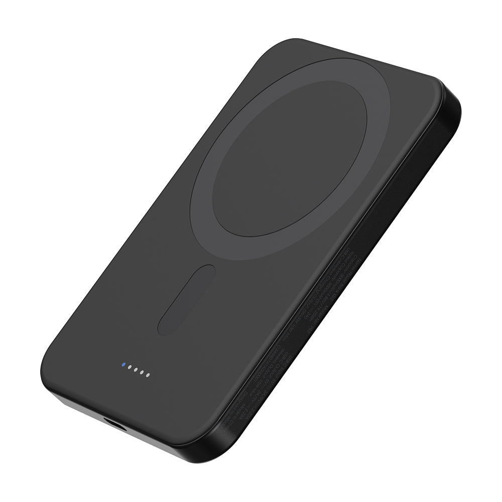 Pitaka Tactile Woven Qi2 Şarj Teknolojili Aramid Fiber M-Safe Powerbank 15W 5000mAh Siyah-Yeşil