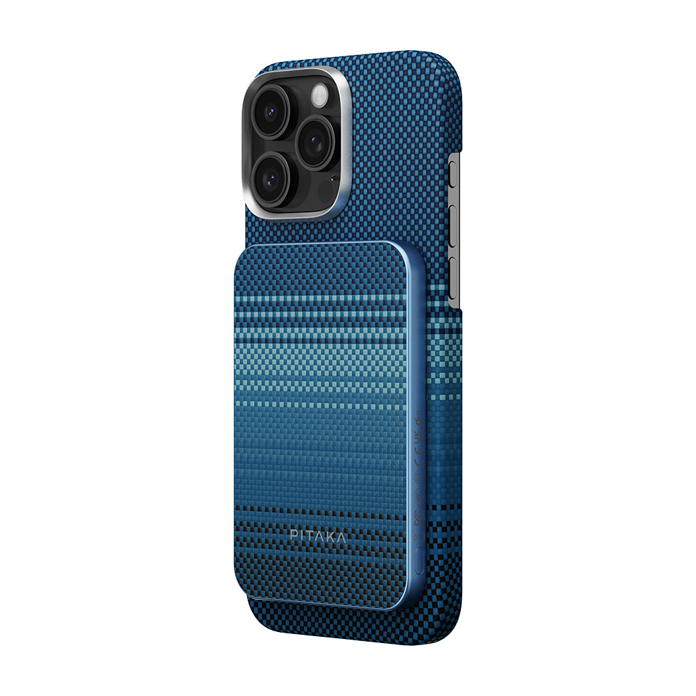 Pitaka Tactile Woven Qi2 Şarj Teknolojili Aramid Fiber M-Safe Powerbank 15W 5000mAh Kahverengi