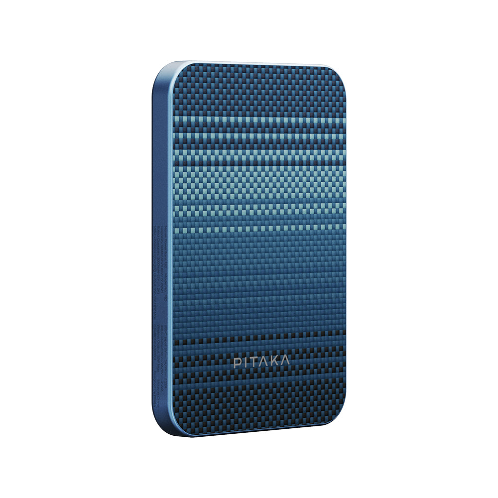 Pitaka Tactile Woven Qi2 Şarj Teknolojili Aramid Fiber M-Safe Powerbank 15W 5000mAh Kahverengi