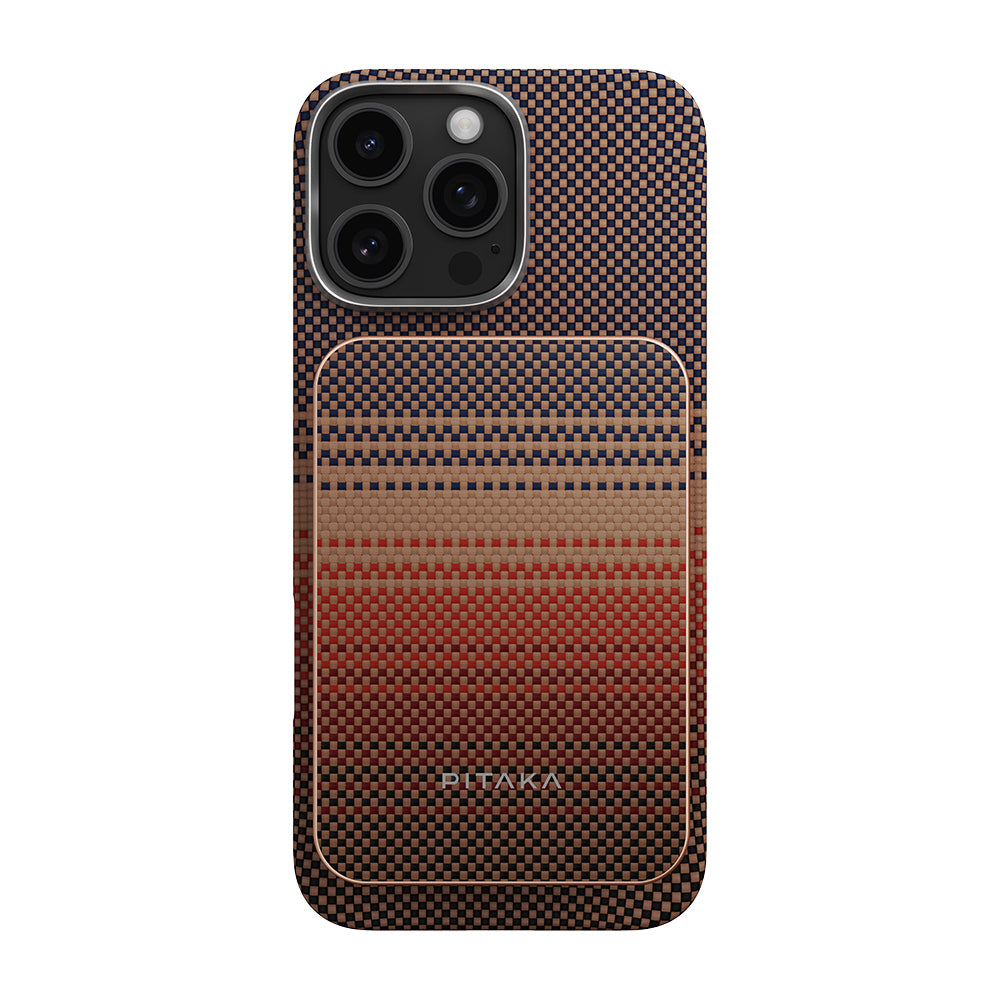 Pitaka Tactile Woven Qi2 Şarj Teknolojili Aramid Fiber M-Safe Powerbank 15W 5000mAh Siyah-Yeşil