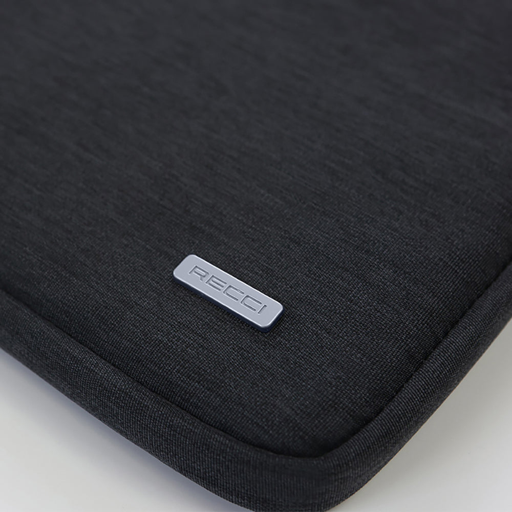 Recci RCS-S11 Su Geçirmez Polyester Kumaş 16 inç Laptop Çantası Siyah
