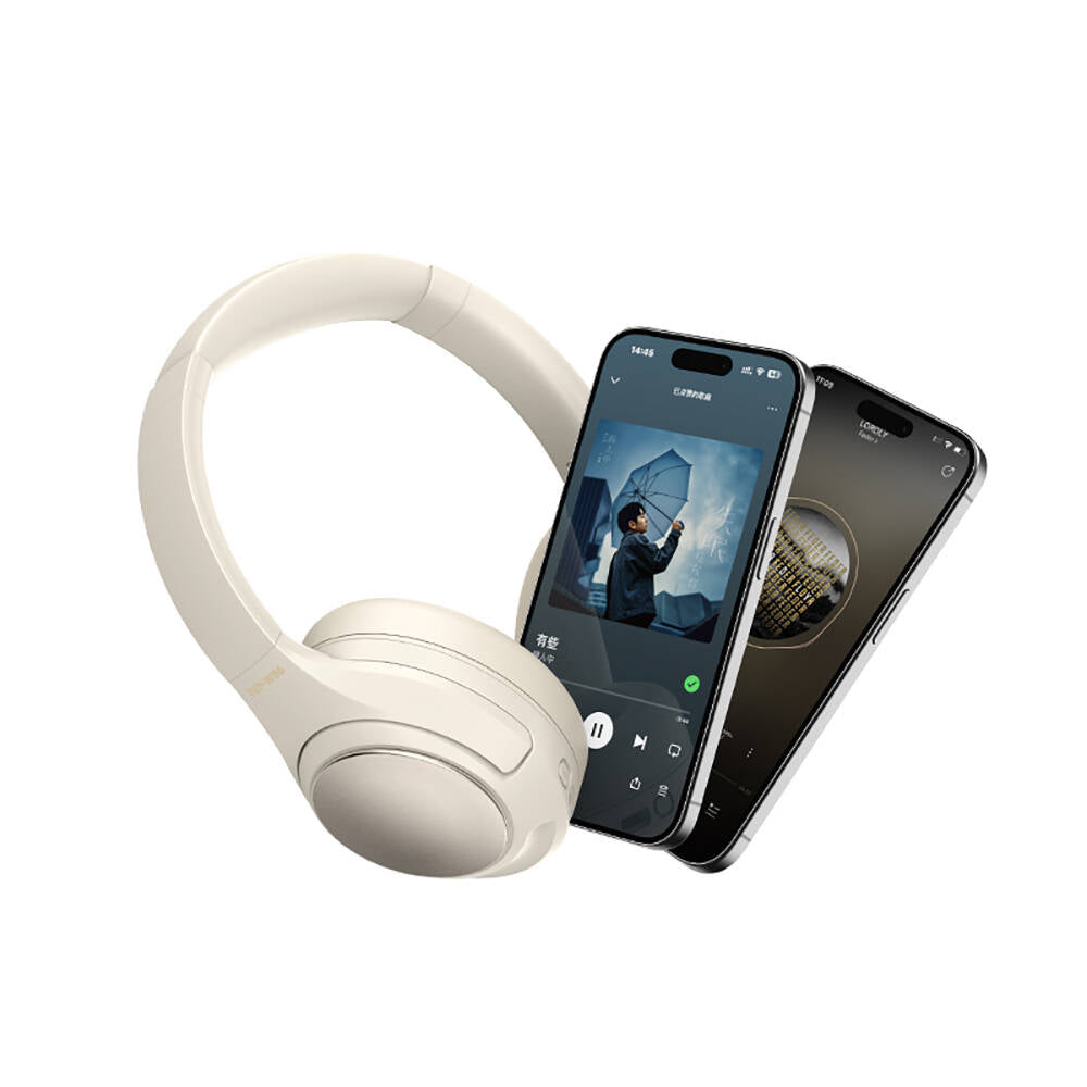 Recci REP-W86 ANC Özellikli Hi-Fi Ses Kaliteli Kulak Üstü Bluetooth v5.3 Kulaklık Beyaz