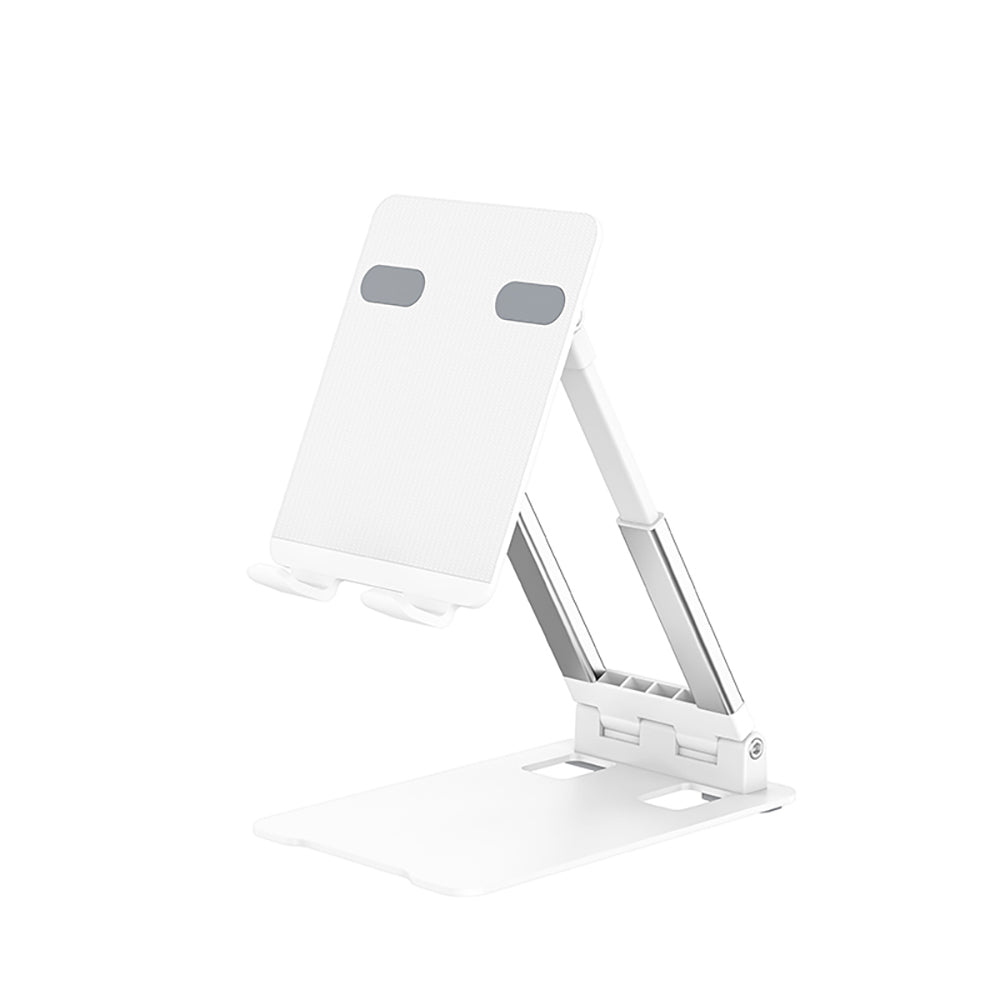 Recci RHO-M08 Ayarlanabilir Katlanabilir 90 Derece Dönebilen Telefon ve Tablet Standı Beyaz