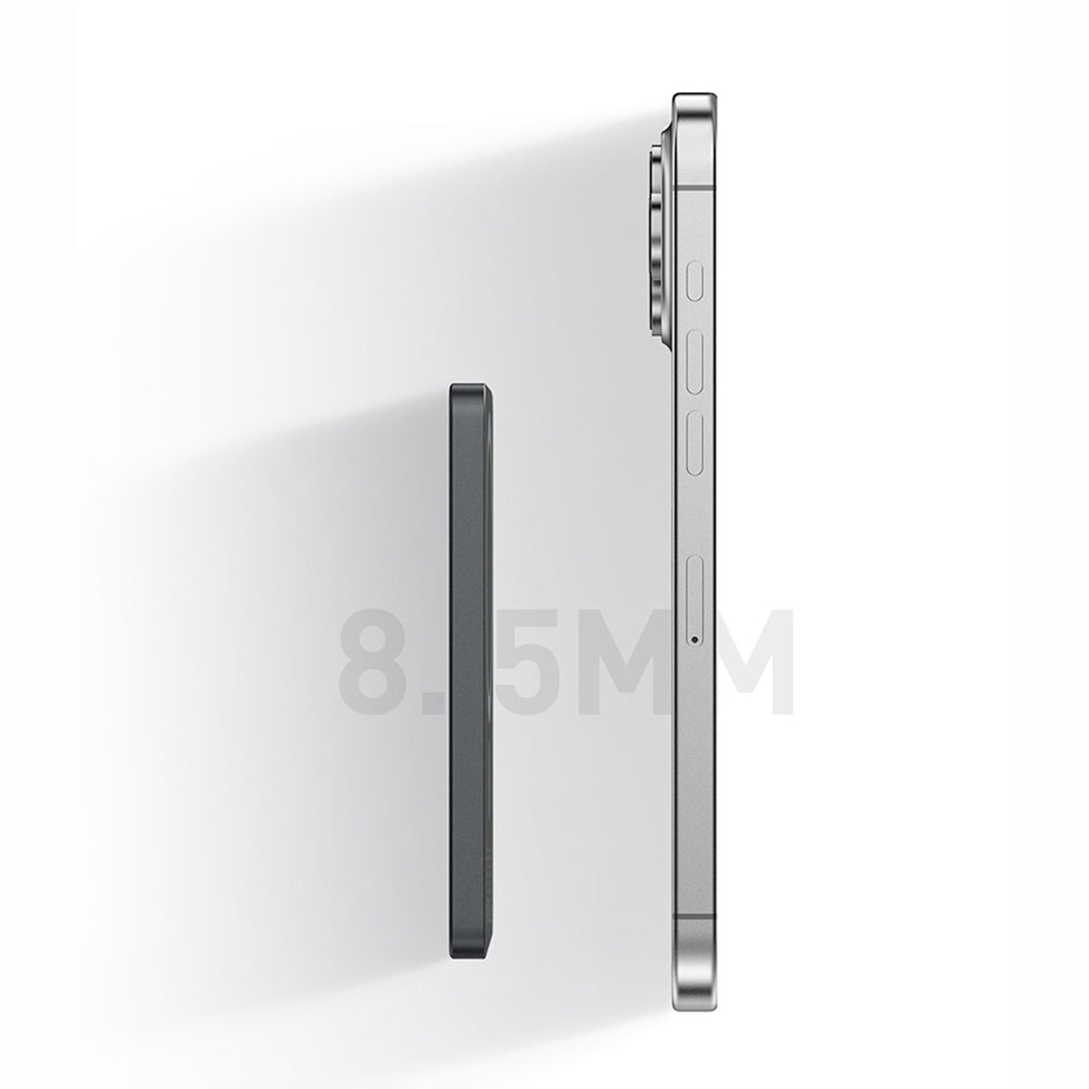 Recci RP33 PD 20W Ultra İnce Led Göstergeli Hızlı Şarj Özellikli Wireless Powerbank 15W 5000mAh Gri