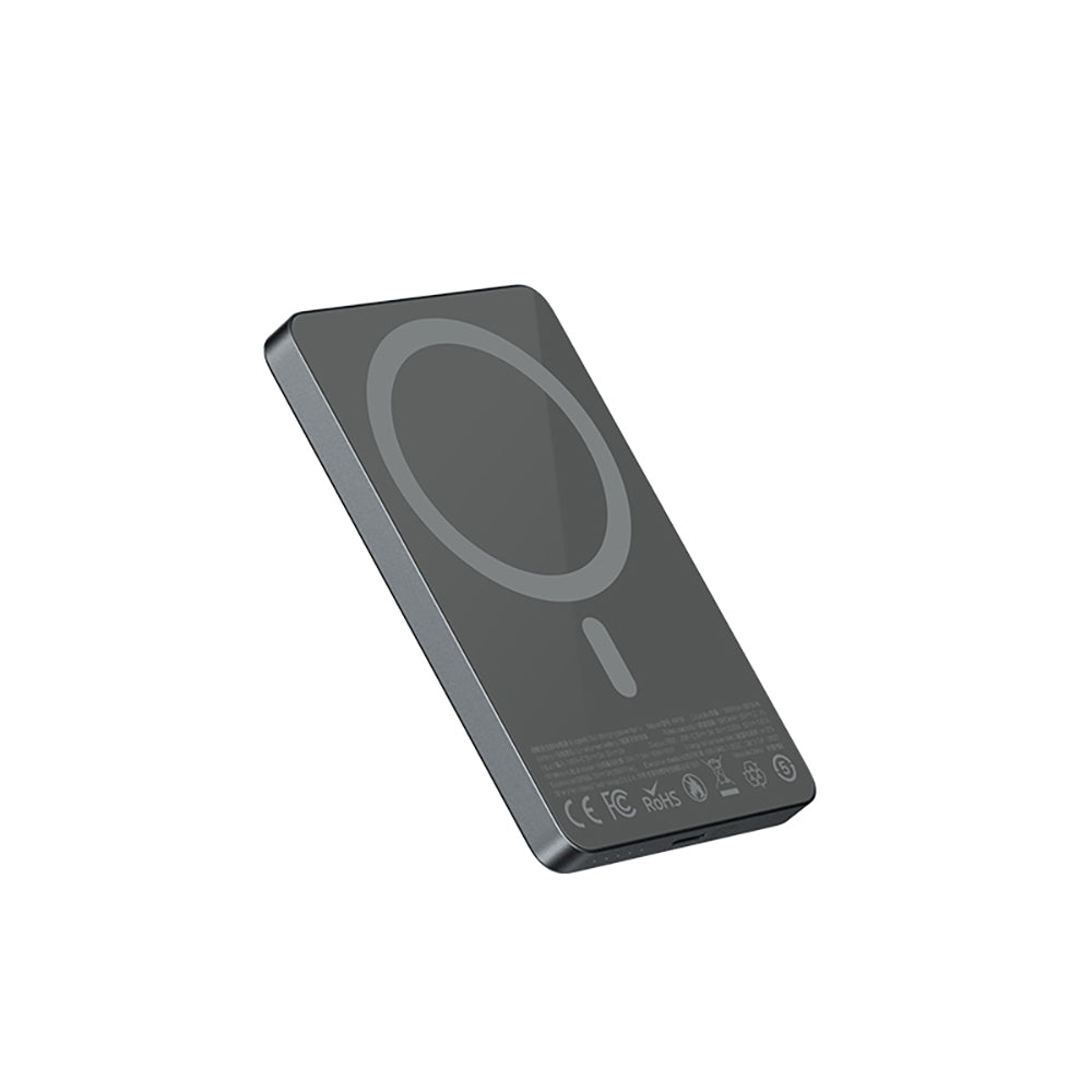 Recci RP35 PD 20W Led Göstergeli Hızlı Şarj Özellikli Wireless Powerbank 15W 10000mAh Gold