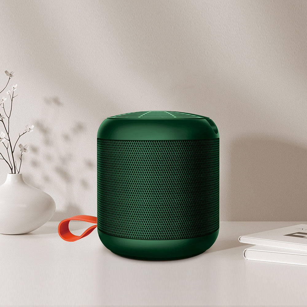 Recci RSK-W09 Mozart Serisi Hi-Fi Askılı Telefon Tutuculu Wireless Bluetooth 5.0 Speaker Hoparlör 1200mAh Koyu Yeşil