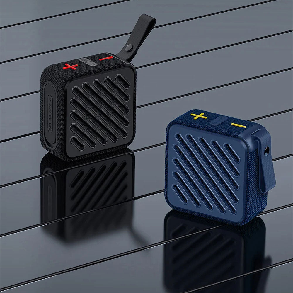 Recci RSK-W33 Mocca Serisi TF/AUX/USB Askılı Akıllı Wireless Bluetooth 5.3 Speaker Hoparlör Siyah