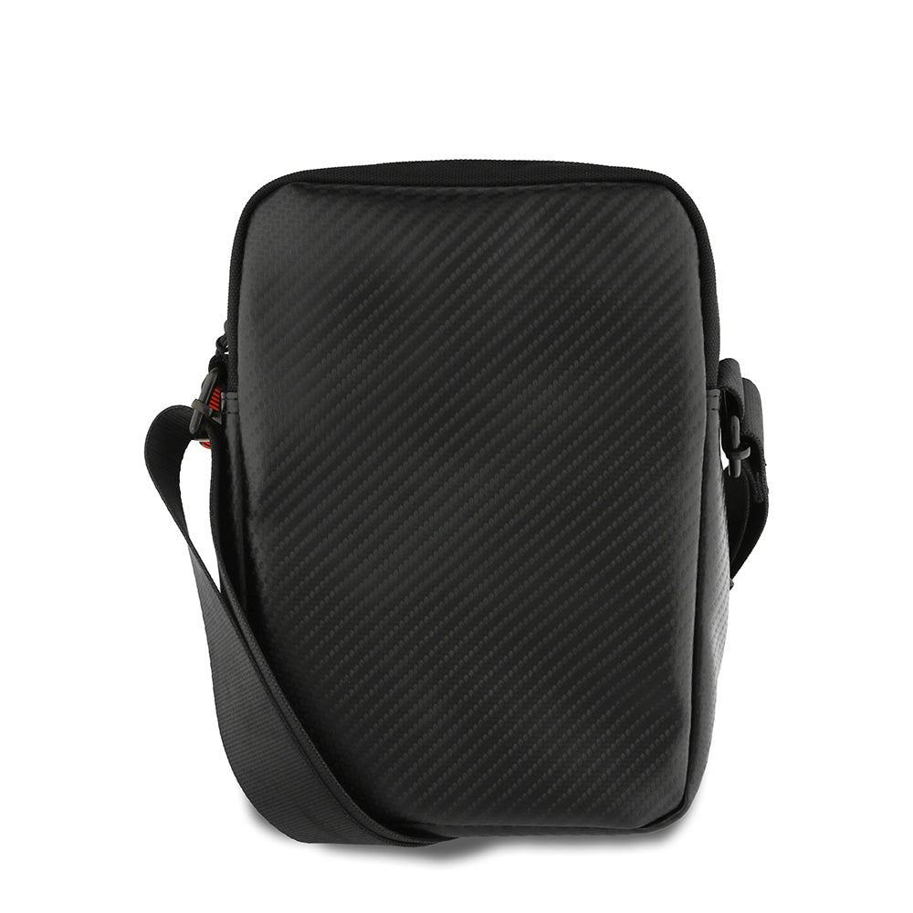 Redbull Orjinal Lisanslı PU Karbon Fiber Tasarımlı 8 inç Çapraz Vücut Çantası Siyah