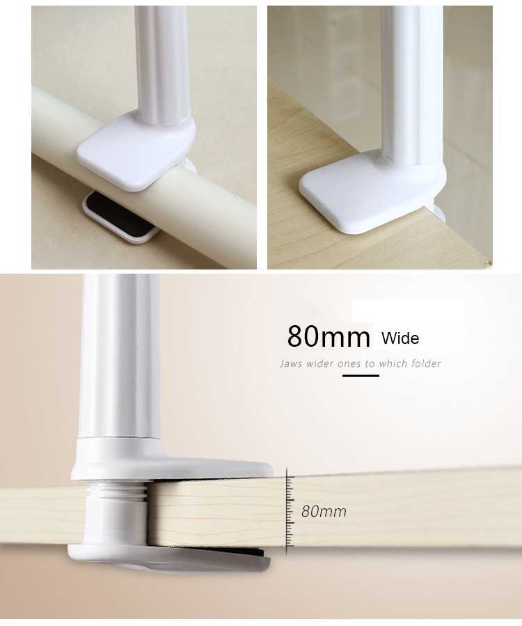 S007 Tablet Masa Tutucu Sıkıştırmalı Beyaz