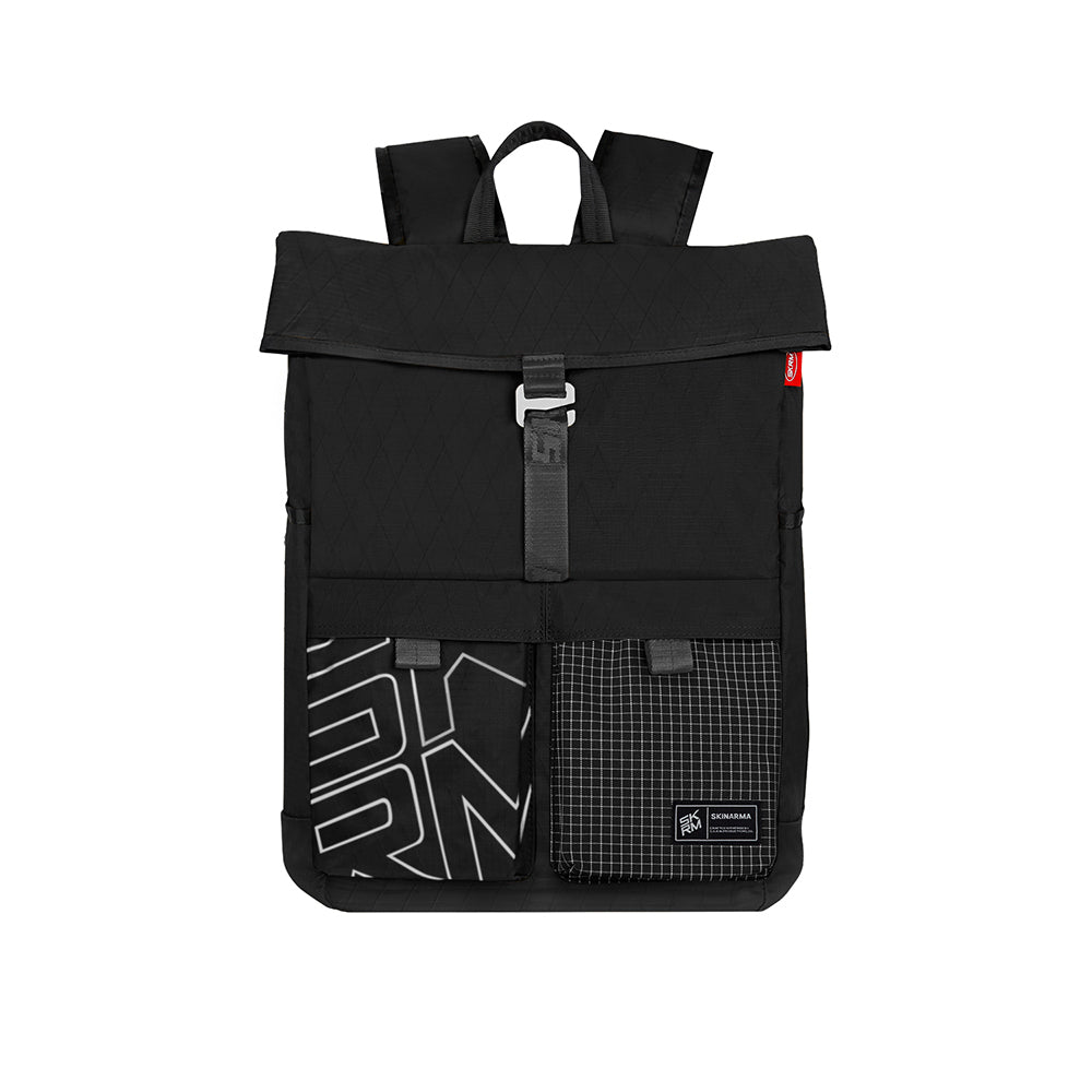 Skinarma Jager Serisi Naylon Scout Sırt Çantası Siyah