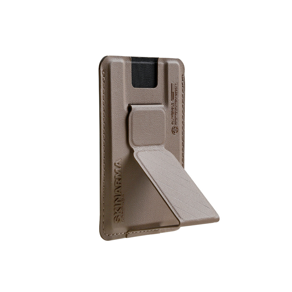 SkinArma Kado 2 Hazneli Magnetik Standlı Kartlık Lacivert-Turuncu