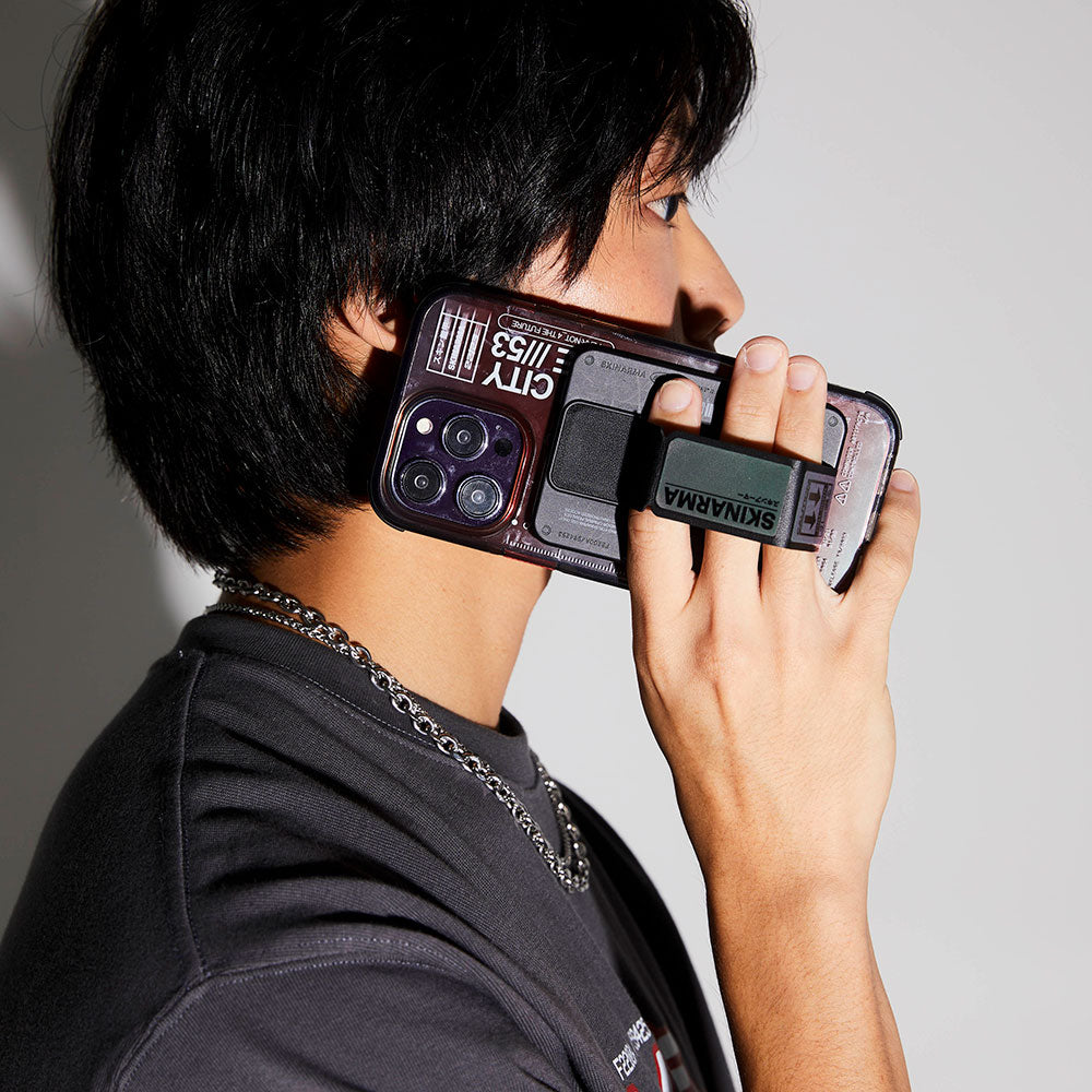 SkinArma Kira Kobai Holografik Tasarımlı Standlı Deri Görünümlü Kartlık Colorful